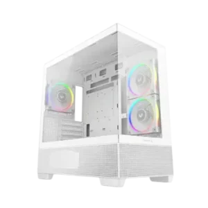 DeepCool CG380 3F Blanc Boîtier PC Micro-ATX avec verre trempé et USB-C