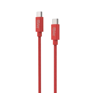 JAYM POP Pack Chargeur USB-C PD 25 W + Câble USB-C vers USB-C 1,5 m Rouge – Image 4