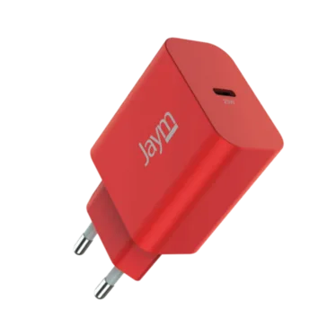 JAYM POP Pack Chargeur USB-C PD 25 W + Câble USB-C vers USB-C 1,5 m Rouge – Image 5