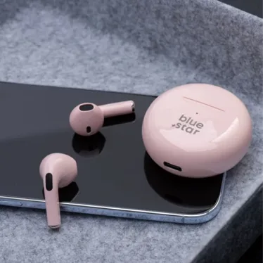Blue Star TX3 Écouteurs True Wireless Bluetooth 5.3 Rose – Image 5