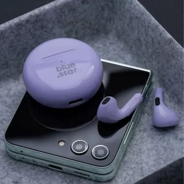 Blue Star TX3 Écouteurs True Wireless Bluetooth 5.3 Lavande – Image 5