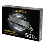 ADATA LEGEND 860 500 Go SSD M.2 2280 NVMe PCIe 4.0 x4 5000/3000 Mo/s