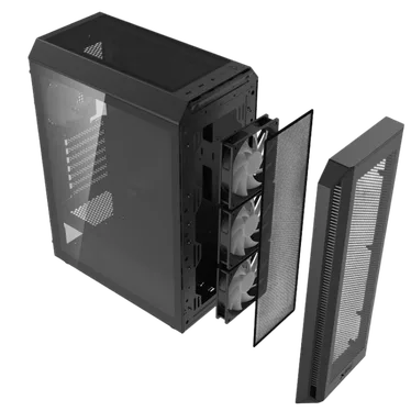 ADATA XPG VALOR AIR PLUS Boîtier PC Moyen Tour ATX Verre trempé Noir – Image 7
