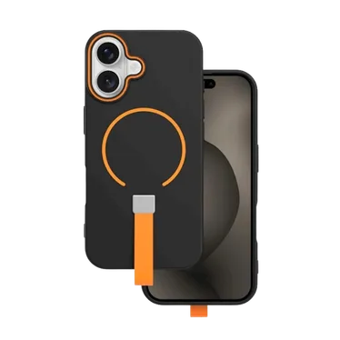 Coque LOOP STRAP MAG pour iPhone 17 / iPhone 18 avec sangle et MagSafe Noir