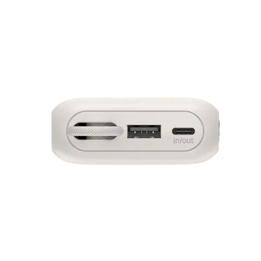 Belkin UltraCharge Batterie externe 10 000 mAh 45W USB-C PD USB-A avec câble intégré Sable – Image 2