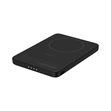 Belkin BoostCharge Slim Batterie externe magnétique Qi2 5 000 mAh 15W USB-C PD 20W Noir – Image 2