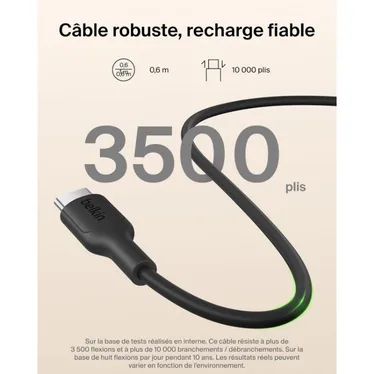 Belkin BoostCharge Slim Batterie externe magnétique Qi2 5 000 mAh 15W USB-C PD 20W Noir – Image 9