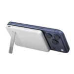 Belkin BoostCharge Slim Batterie externe magnétique Qi2 5 000 mAh 15W USB-C PD 20W Blanc