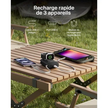 Belkin BoostCharge Pro Batterie externe 10 000 mAh 45W USB-C avec chargeur Apple Watch Noir – Image 10
