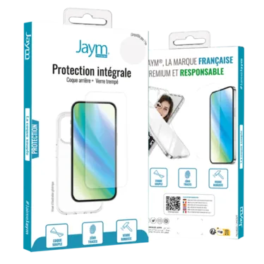 JAYM Pack Intégral Coque Souple MagSafe + Verre Trempé 9H pour iPhone 17 Pro Max / 18 Pro Max