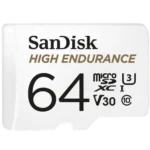 SanDisk High Endurance Carte microSDXC 64 Go Classe 10 U3 V30