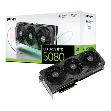 PNY GeForce RTX 5080 Triple Fan DLSS 4 16 Go GDDR7 PCIe 5.0