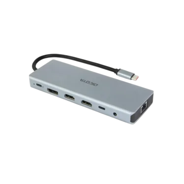 Dicota D32065 Station d’accueil USB-C 13-en-1 4K HDMI DisplayPort PD 100 W Argent - 2