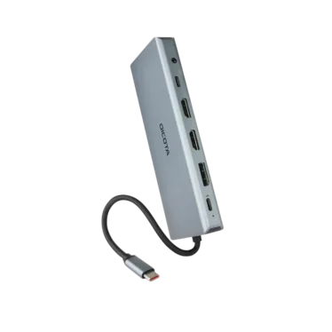 Dicota D32065 Station d’accueil USB-C 13-en-1 4K HDMI DisplayPort PD 100 W Argent - 3