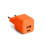 Forever Colorum Chargeur secteur GaN USB-C 30 W + USB-A 18 W Orange - 1