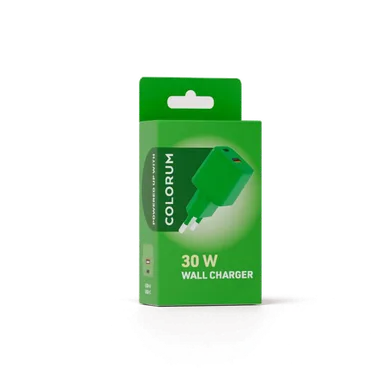 Forever Colorum Chargeur secteur GaN USB-C 30 W + USB-A 18 W Vert - 3