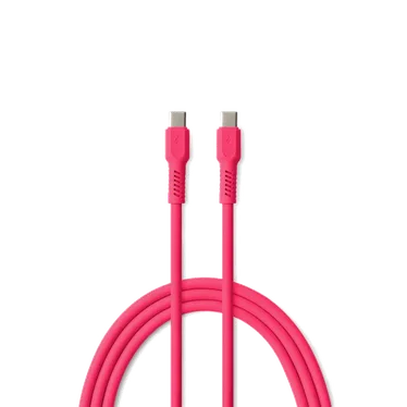 Forever Colorum Câble USB-C vers USB-C PD 60 W 1,8 m Rouge - 1