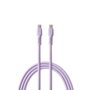 Forever Colorum Câble USB-C vers USB-C PD 60 W 1,8 m Lavande - 1
