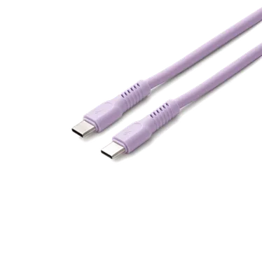 Forever Colorum Câble USB-C vers USB-C PD 60 W 1,8 m Lavande - 2