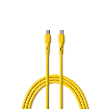 Forever Colorum Câble USB-C vers USB-C PD 60 W 1,8 m Jaune - 1