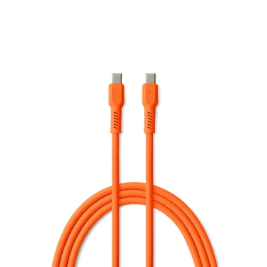 Forever Colorum Câble USB-C vers USB-C PD 60 W 1,8 m Orange - 1