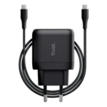 Trust Maxo Chargeur secteur GaN 45 W USB-C avec câble 2 m Noir - vue 1