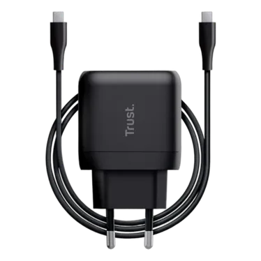 Trust Maxo Chargeur secteur GaN 45 W USB-C avec câble 2 m Noir - vue 1