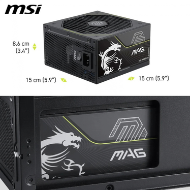 MSI MAG A650BN 650 W 80 PLUS Bronze - vue 7