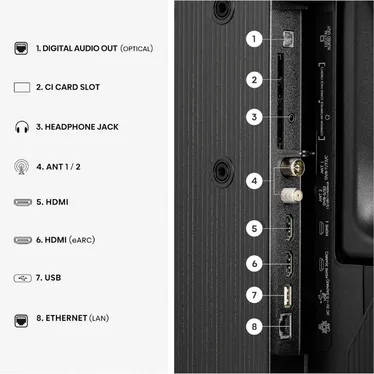 Hisense 40A5S Téléviseur QLED 40 pouces Full HD Smart TV HomeOS HDR10 Noir - vue 8