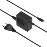 PORT Connect Chargeur secteur GaN 65 W USB-C avec câble 2 m Noir - vue 1