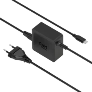 PORT Connect Chargeur secteur GaN 65 W USB-C avec câble 2 m Noir - vue 1