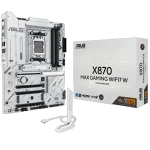 Asus X870 MAX GAMING WIFI7 W AMD X870 ATX Blanche - vue 1