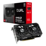 Asus Dual Radeon RX 9060 XT 8G 8 Go GDDR6 OC Noir - vue 1
