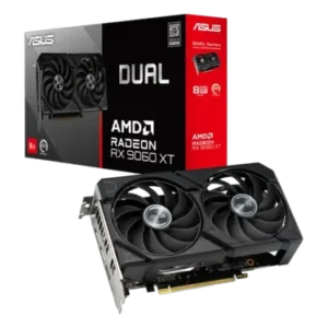 Asus Dual Radeon RX 9060 XT 8G 8 Go GDDR6 OC Noir - vue 1