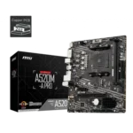 MSI A520M-A PRO AMD A520 Micro-ATX - vue 1