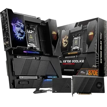 MSI MEG X870E GODLIKE AMD X870E E-ATX DDR5 Wi-Fi 7 - vue 1