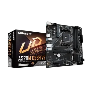 Gigabyte A520M DS3H V2 AMD A520 Micro-ATX - vue 1