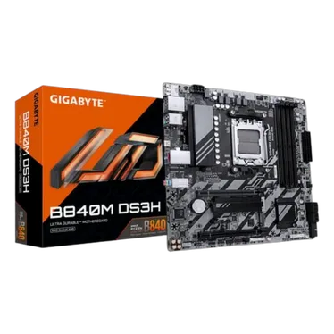 Gigabyte B840M DS3H AMD B840 DDR5 Micro-ATX - vue 1
